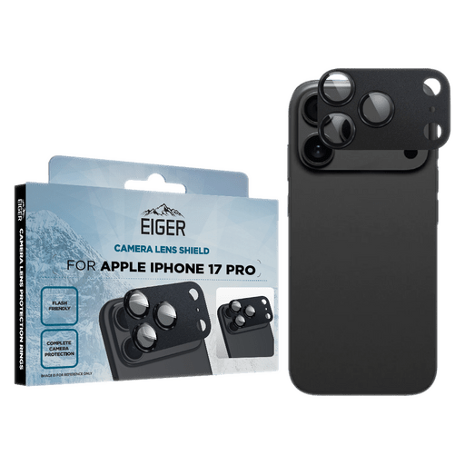 Eiger iPhone 17 Pro Glas Camera Protector Black