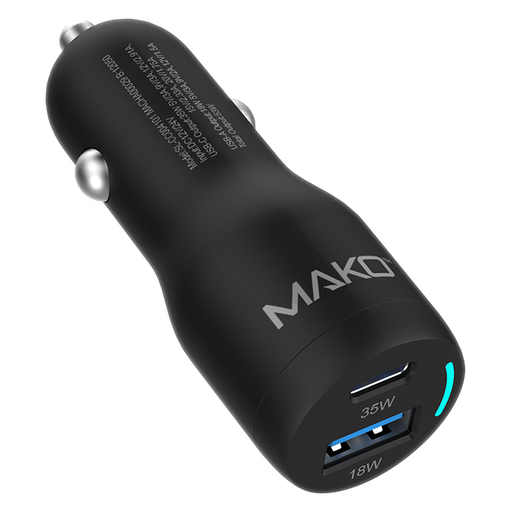 Mako Auto Ladegerät USB-C / USB-A 53W