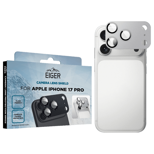 Eiger iPhone 17 Pro Glas Camera Protector Silver