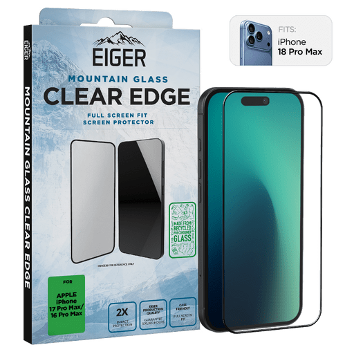 Eiger iPhone 18 Pro Max/17 Pro Max/16 Pro Max Clear Edge 3D