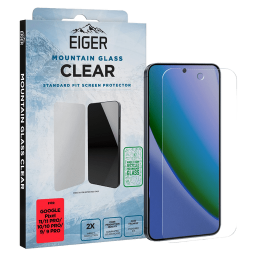 Eiger Pixel 11/11 Pro/10/10 Pro/9/9 Pro Clear Glass Screen P