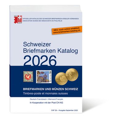 Schweizer Briefmarken-Katalog 2026 (de/fr)