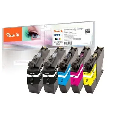 Peach - Tinte Bher LC-3217 2x BK, C, M, Y, One Size