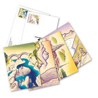 Bildpostkartenset «Schweizer Sehenswürdigkeiten»