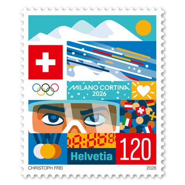 Briefmarke «Olympische Winterspiele Milano Cortina 2026»