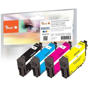 Peach - PI200-861 Druckerpatrone 4 Stück(e) Kompatibel Hohe (XL-) Ausbeute Schwarz, Cyan, Magenta, Gelb, One Size