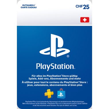 Geschenkkarte Sony CHF 25.-