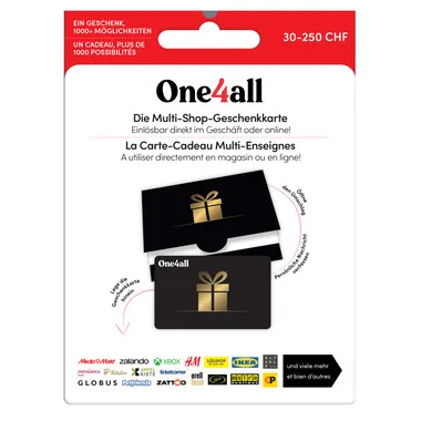 Geschenkkarte One4all Black variabel