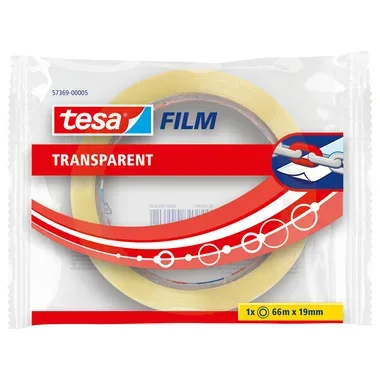 TESA tesafilm Flowpack 66mx19mm 573690000 transparent 1 Rolle