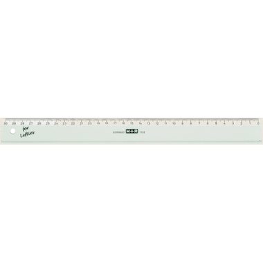 M+R Flachlineal 16cm 11160090 transparent