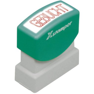 XSTAMPER Stempel Gebucht GE 11-R rot