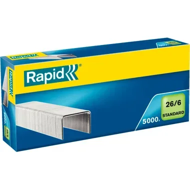 RAPID Heftklammern 26/6 verzinkt 24861800 max. 20 Blatt 5000 St&uuml;ck