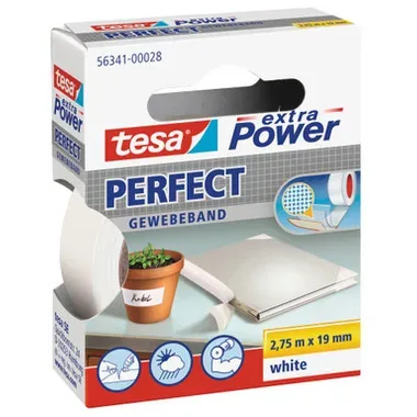 TESA Extra Power Perfect 2.75mx38mm 563430003 Gewebeband. weiss