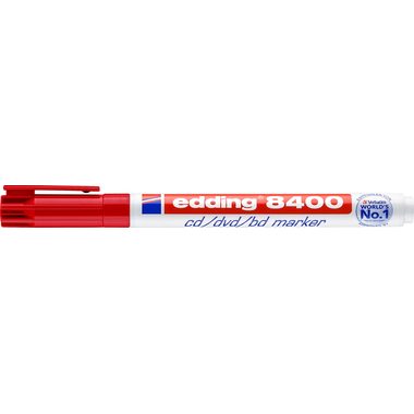 Edding CD/DVD Marker E-8400 4-8400002 Rot 0.5 mm, 1 mm 1 St./Pack.
