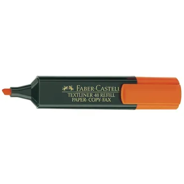 Faber-Castell Superfluorescent Textliner 48 Textmarker Orange Mittel Keilspitze 1 - 5 mm Nachfüllbar