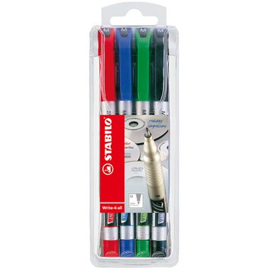 STABILO Write-4-all permanent M 146/4 4-er Etui