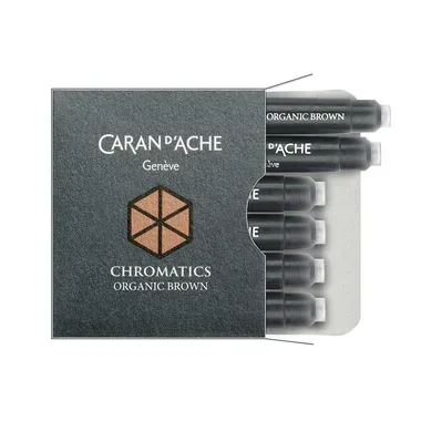 CARAN D'ACHE Tintenpatrone 8021.049 Organic Brown 6 St&uuml;ck