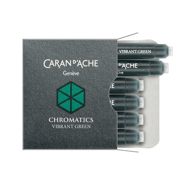 CARAN D'ACHE Tintenpatrone 8021.210 Vibrant Green 6 St&uuml;ck