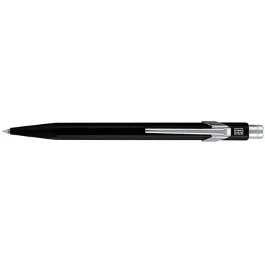 CARAN D'ACHE Kugelschreiber 849 Metall 849.009 schwarz, refill, Schrift blau