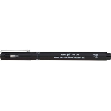 Uni Fineliner PIN 0.2 mm Schwarz
