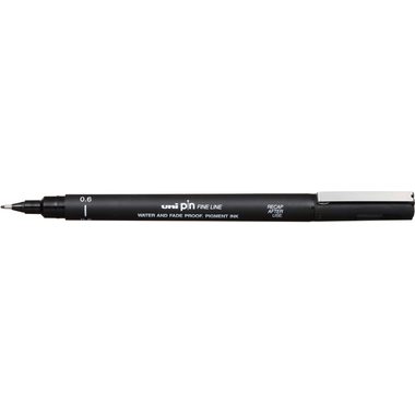 Uni Fineliner PIN 0.6 mm Schwarz