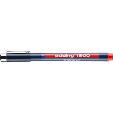 Edding Fineliner edding 1800 Rot 0.5 mm 4-180005002 1 St.