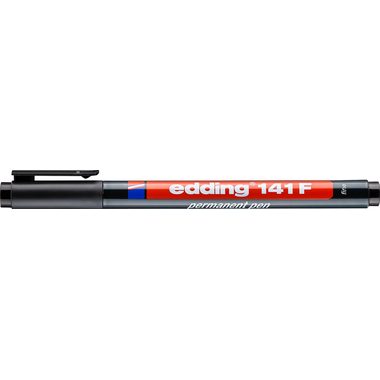 Edding Folienstift 141 F permanent pen Schwarz 4-141001