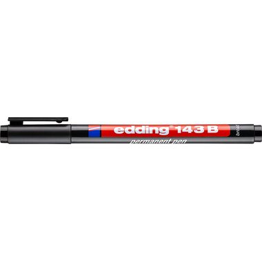 Edding Folienstift 143 B permanent pen Schwarz 4-143001