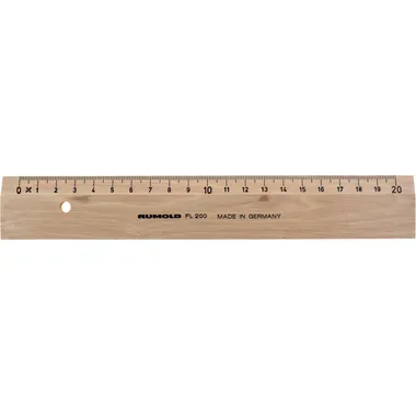 RUMOLD Flachlineal 20cm FL200/20 Buche