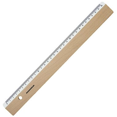 RUMOLD Flachlineal 100cm FL20/100 weiss