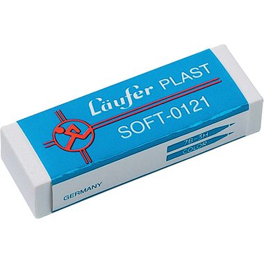 L&Auml;UFER Radierer Plast Soft 1210 65x21x12mm