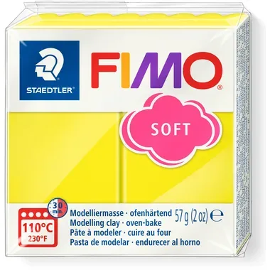 FIMO Knete Soft 57g 8020-10 gelb
