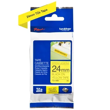 E+P Elektrik - TZE-Schriftbandkassette Extra-stark klebend laminiert, Multicolor, One Size