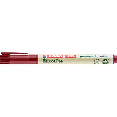 Edding e-25 EcoLine 4-25002 Permanentmarker Rot wasserfest: Ja