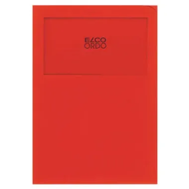ELCO Sichth&uuml;lle Ordo Classico A4 29469.92 intensivrot,o. Linien 100 Stk.