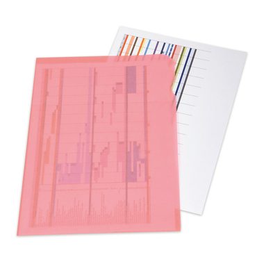 ELCO Sichth&uuml;lle Ordo transparent A4 73696.94 rot 10 St&uuml;ck