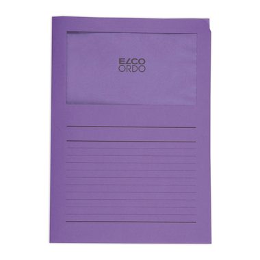 ELCO Sichth&uuml;lle Ordo 120g A4 29489.53 violette, Fenster 100 St&uuml;ck