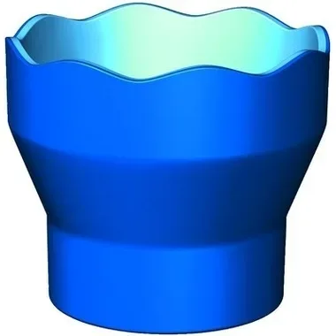 FABER-CASTELL Wasserbecher CLIC & GO 181510 blau, f&uuml;r Pinsel