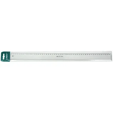 LINEX Schullineal transparent 50cm 1050M mit Tuschkante und Facette