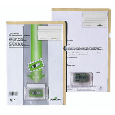 DURABLE Ordnungsmappe DIN A4 Beige, Transparent PP (Polypropylen) 11 Löcher