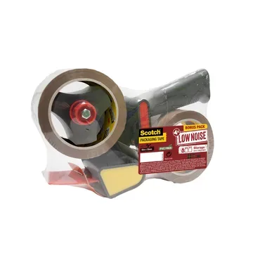 SCOTCH Verpackungsband 50mmx66m LN5066R2D 1 Abroller + 2 Rollen LowNoise