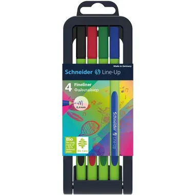 SCHNEIDER Fineliner Line-Up 191094 Etui &agrave; 4 Stk.