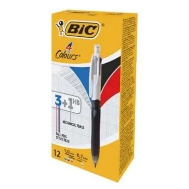 BIC Kugelschreiber M/HB 942104 4Colours Multifun. 12 St&uuml;ck