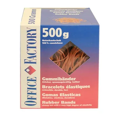SMART OFFICE Gummib&auml;nder 125mmx3mm 605535 Naturkautschuk 500g