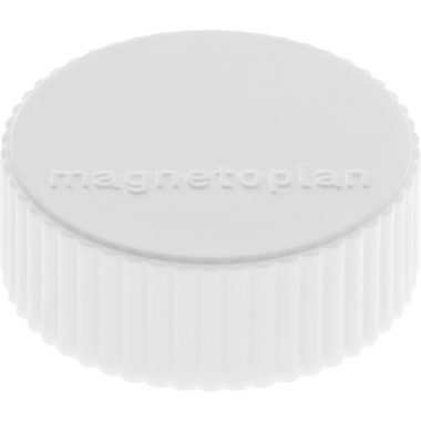 MAGNETOPLAN Magnet Discofix Magnum 1660000 weiss, ca. 2 kg 10 Stk.