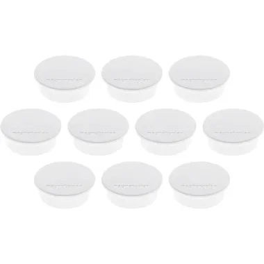 MAGNETOPLAN Magnet Discofix Color 40mm 1662000 weiss, ca. 2.2 kg 10 Stk.