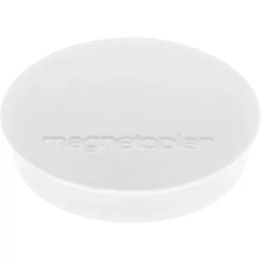 MAGNETOPLAN Magnet Discofix Standard 30mm 1664200 weiss, ca. 0.7 kg 10 Stk.
