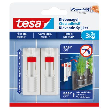 tesa® Klebenagel verstellbar Weiß tesa Inhalt: 1 Pckg.