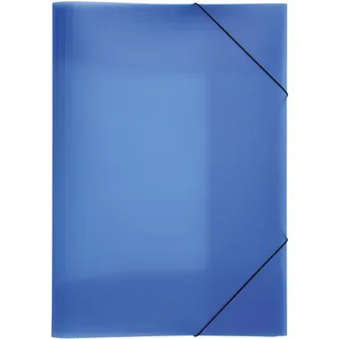 PAGNA Gummizugmappe A3 21638-07 blau PP 3 Einschlagklappen