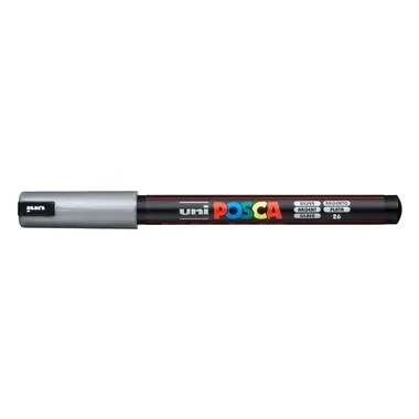 UNI-BALL Posca Fineliner 0,7mm PC1MR SILVER silber